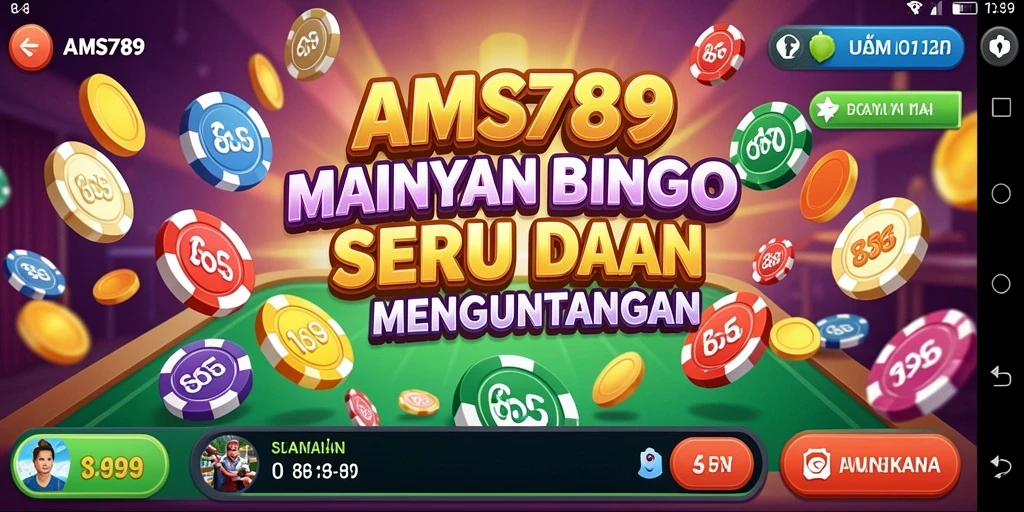 Tampilan screenshot gameplay Bingo AMS789 yang seru dan menegangkan.