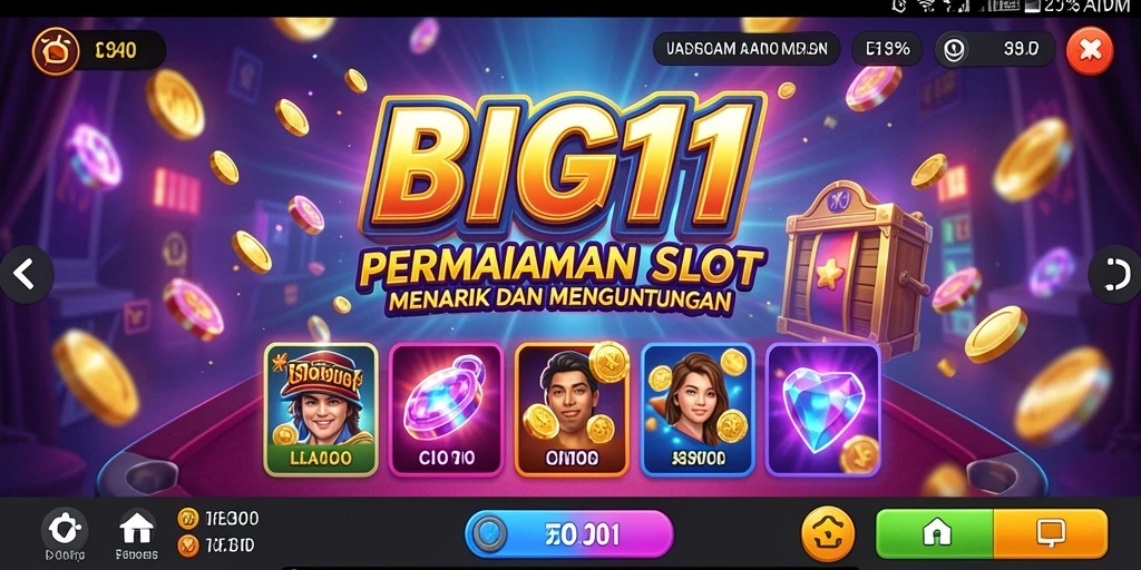 Tampilan gameplay <strong>BIG11</strong> yang penuh warna dan menarik.