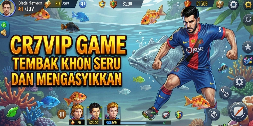 Tampilan gameplay seru CR7VIP saat menangkap ikan.