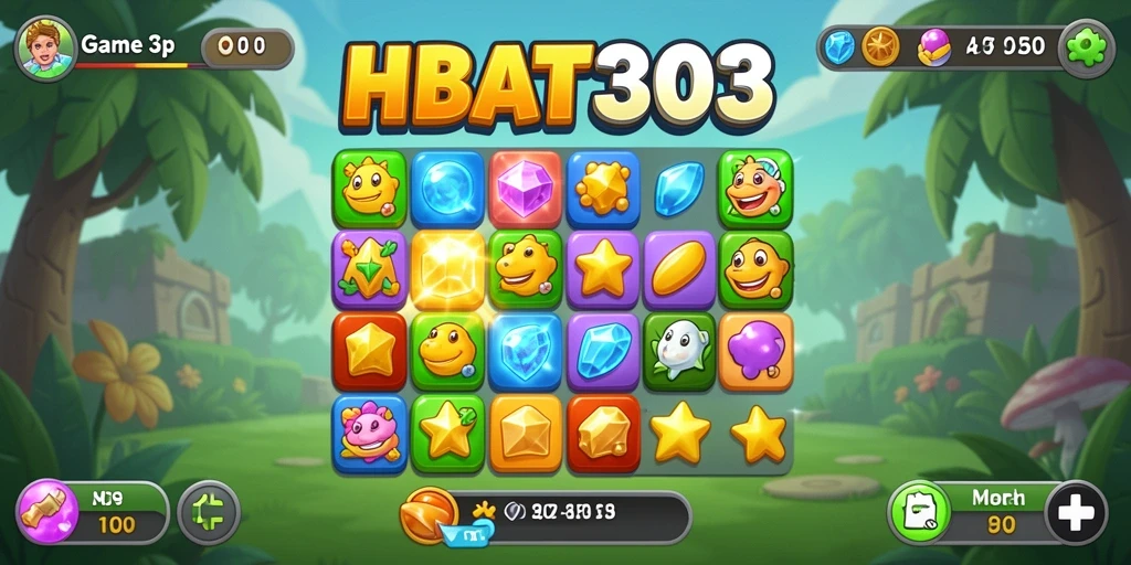 Screenshot gameplay HEBAT303 menampilkan aksi mencocokkan yang menyenangkan.