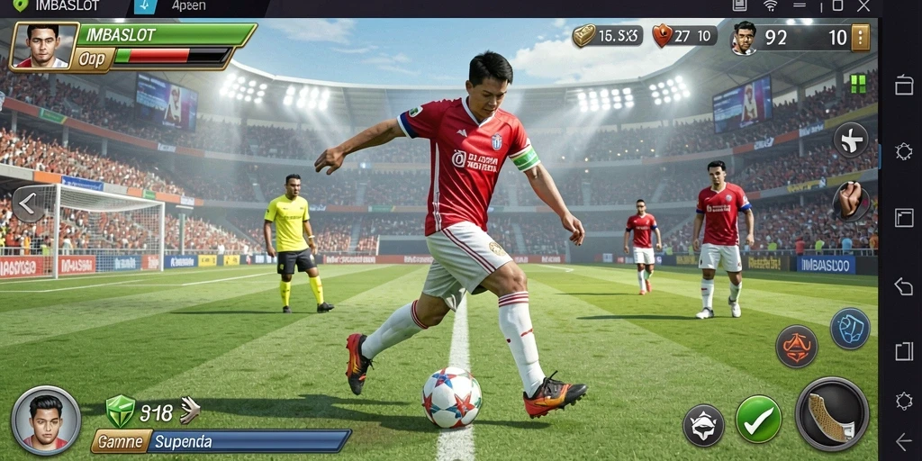 Tampilan gameplay IMBASLOT yang memukau dan penuh aksi olahraga.