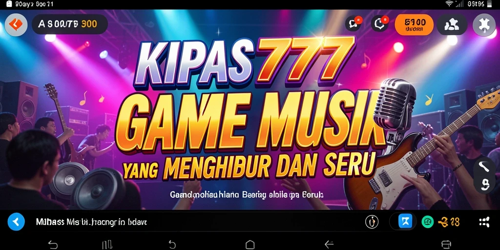 Tampilan seru gameplay KIPAS777 dengan berbagai pilihan lagu.